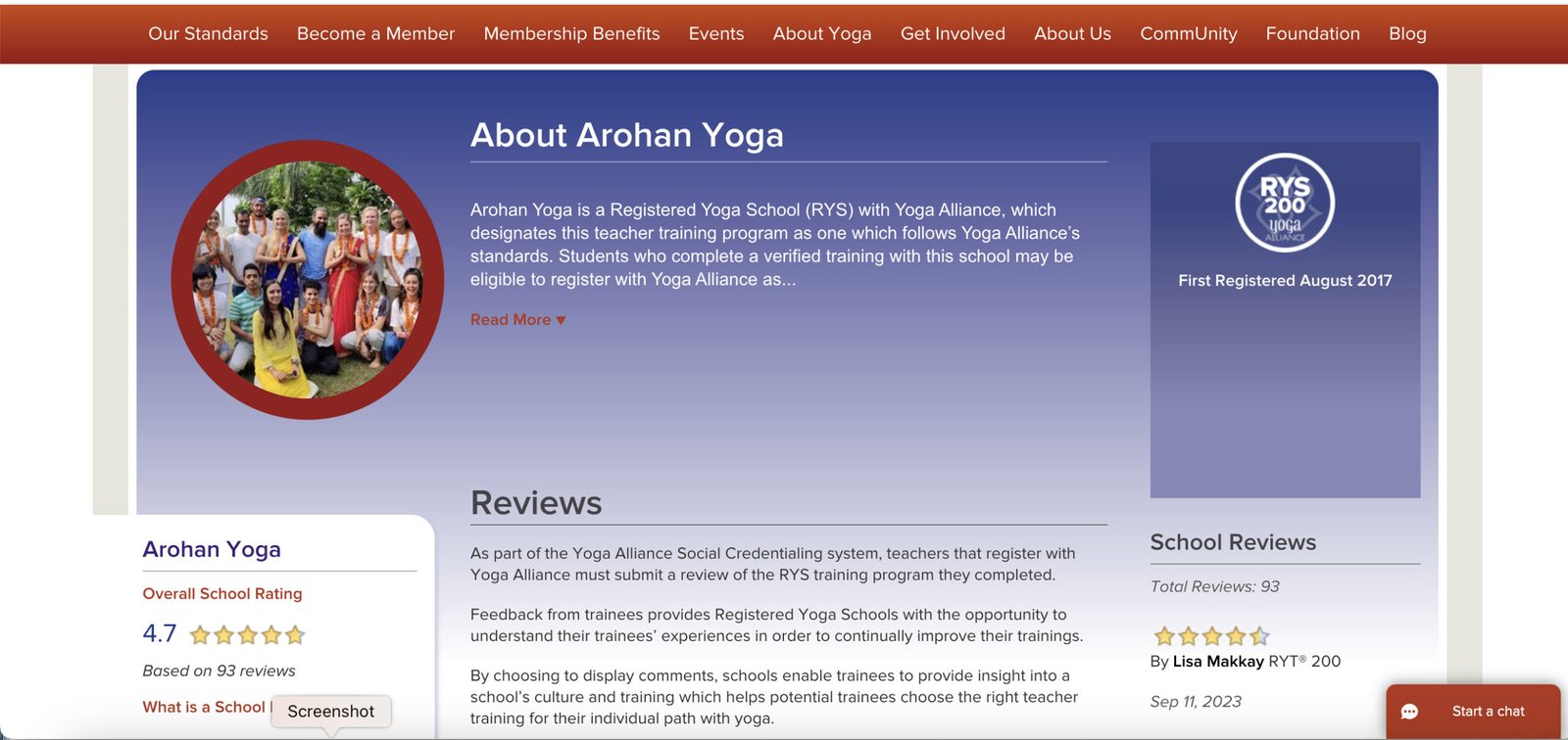yoga alliance reivew on Yin Yoga Teacher Training